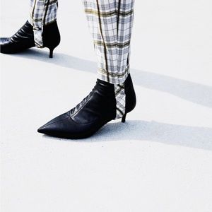 Free People Marilyn kitten heel boot in black